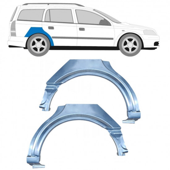 Hátsó sárvédő javító panel hoz Opel Astra 1998-2009 / Bal+Jobb / COMBI / Készlet 10434