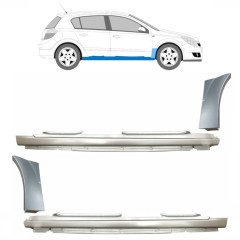 Teljes küszöb és első sárvédő javító panel hoz Opel Astra H 2003-2014 / Készlet 11163