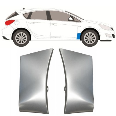 Első sárvédő javító panel hoz Opel Astra J 2009-2015 / Bal+Jobb / Készlet 17167