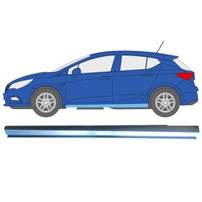 Alsó küszöb javító panel hoz Opel Vauxhall Astra K 2015-2022 / Bal 16625