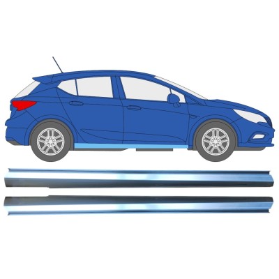 Alsó küszöb javító panel hoz Opel Vauxhall Astra K 2015-2022 / Bal+Jobb / Készlet 16626