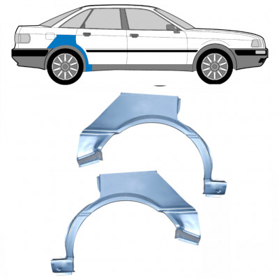 Hátsó sárvédő javító panel hoz Audi 80 B3 1986-1991 / Bal+Jobb / Készlet 6426