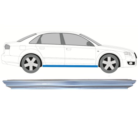 Küszöb javító panel hoz Audi A4 B7 2004-2007 / Bal = Jobb (szimmetrikus) 15175