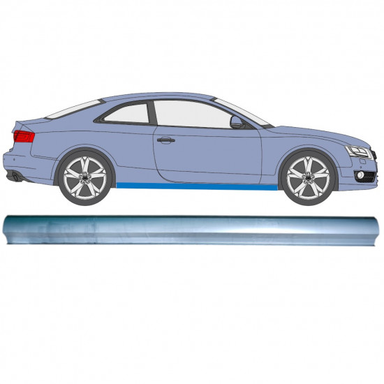 Küszöb javító panel hoz Audi A5 S5 B8 2007-2016 / Bal = Jobb (szimmetrikus) 12892