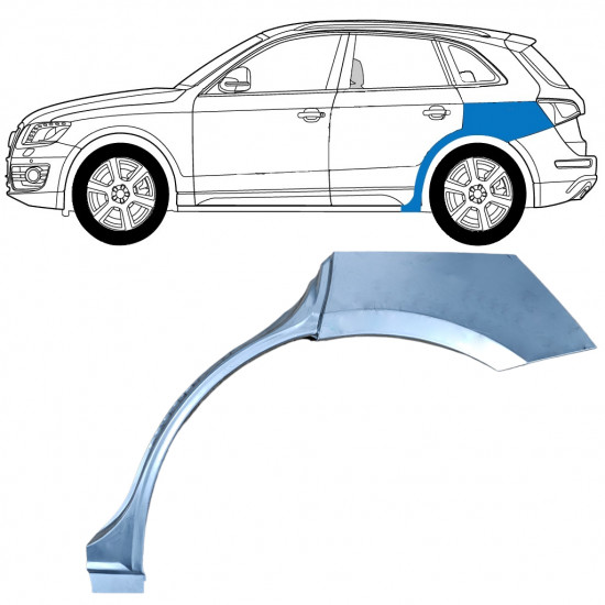 Hátsó sárvédő javító panel hoz Audi Q5 2008-2012 / Bal 11401