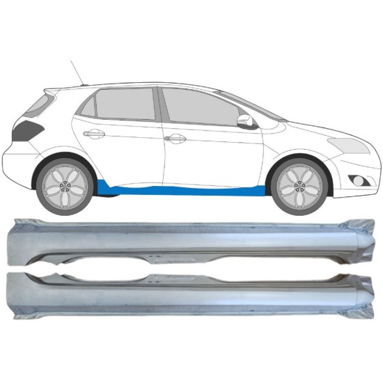 Teljes küszöb hoz Toyota Auris 2007-2012 / Bal+Jobb / Készlet 15091 Teljes küszöb hoz Toyota Auris 2007-2012 / Bal+Jobb / Készlet 15091