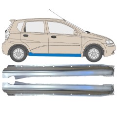 Teljes küszöb hoz Chevrolet Aveo 2003-2006 / Bal+Jobb / HATCHBACK / Készlet 14539