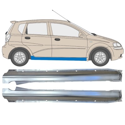 Teljes küszöb hoz Chevrolet Aveo 2003-2006 / Bal+Jobb / HATCHBACK / Készlet 14539