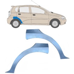 Hátsó sárvédő javító panel hoz Chevrolet Aveo 2003-2006 / Bal+Jobb / HATCHBACK / Készlet 6433