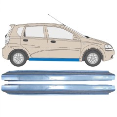 Küszöb javító panel hoz Chevrolet Aveo 2003-2006 / Bal+Jobb / Készlet 10401