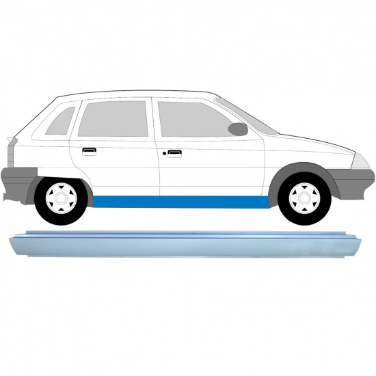 Küszöb javító panel hoz Citroen AX 1986-1998 / Bal = Jobb (szimmetrikus) 6457