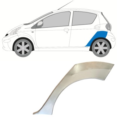 Hátsó sárvédő javító panel hoz Toyota Aygo 2005-2012 / Bal 16059