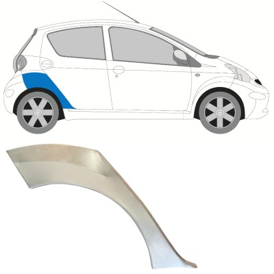 Hátsó sárvédő javító panel hoz Toyota Aygo 2005-2012 / Jobb 16058