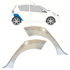 Hátsó sárvédő javító panel hoz Toyota Aygo 2005-2012 / Bal+Jobb / Készlet 16060