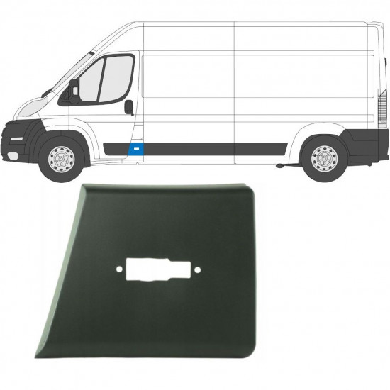 Oldalsó díszítő elem hoz Fiat Ducato 2006- / Bal 6545
