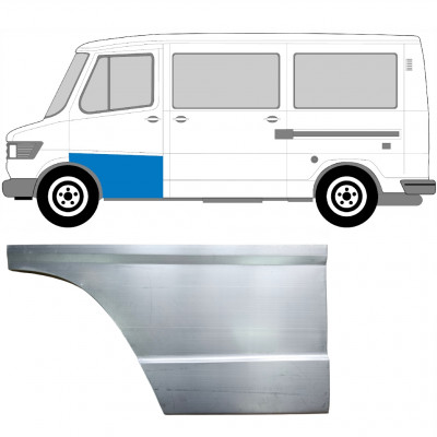 Magas első ajtó javító lemez hoz Mercedes T1 1977-1996 / Bal 5225