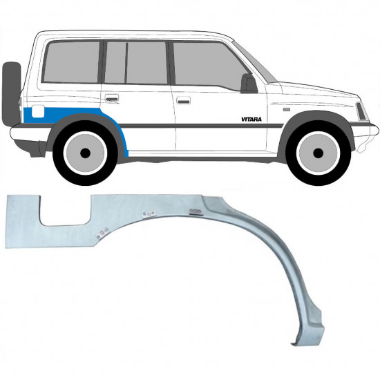 Hátsó sárvédő javító panel hoz Suzuki Vitara 1996-2003 / Jobb 7039