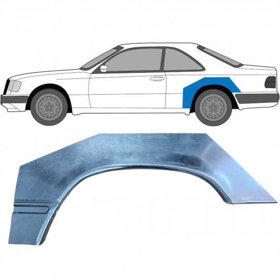 Hátsó sárvédő javító panel hoz Mercedes W124 1984-1997 / Bal / COUPE 5391