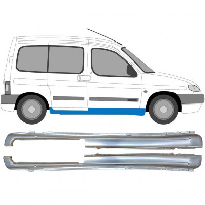 Küszöb javító panel hoz Peugeot Partner 1996- / Bal+Jobb / Készlet 9538