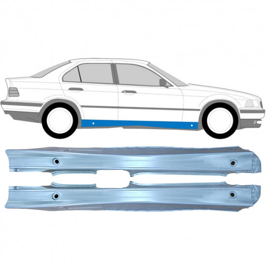 Teljes küszöb hoz BMW 3 E36 1990-2000 / Bal+Jobb / Készlet 6214