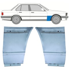 Első sárvédő javító panel hoz BMW 3 E30 1982-1994 / Bal+Jobb / COMBI / SEDAN / Készlet 11483
