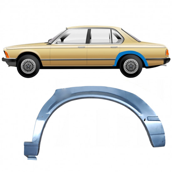 Hátsó sárvédő javító panel hoz BMW 7 E23 1976-1986 / Bal 7628