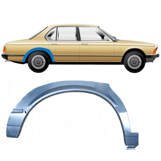 Hátsó sárvédő javító panel hoz BMW 7 E23 1976-1986 / Jobb 7627