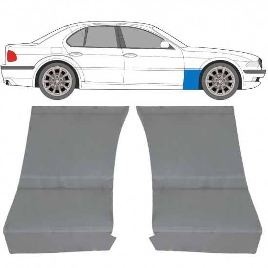 Első sárvédő javító panel hoz BMW 7 E38 1994-2001 / Készlet 11787