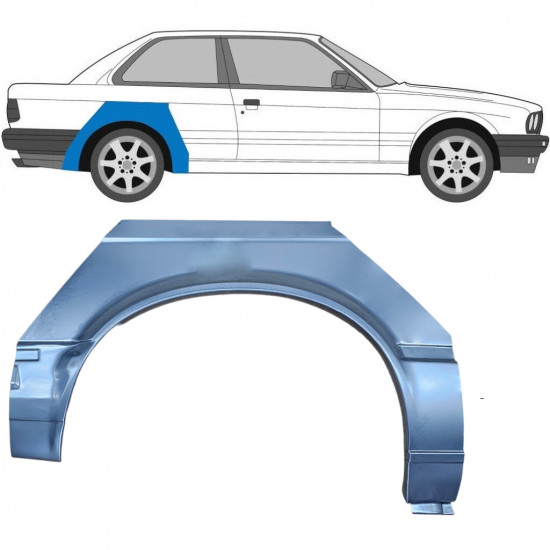 Hátsó sárvédő javító panel hoz BMW 3 E30 1982-1987 / Jobb 7807