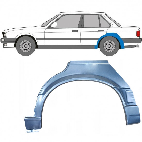 Hátsó sárvédő javító panel hoz BMW 3 E30 1987-1994 / Bal 7810