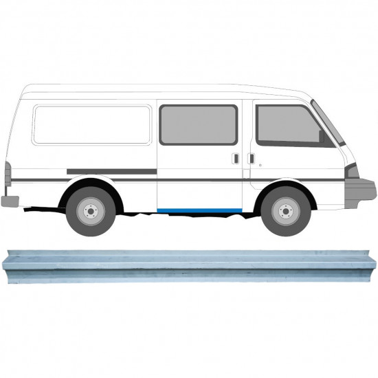 Tolóajtó küszöb javító panel hoz Mazda Bongo E-series 1984-1998 / Bal 5981