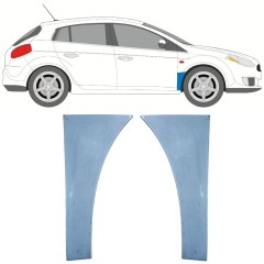 Első sárvédő javító panel hoz Fiat Bravo II 2007-2014 / Bal+Jobb / Készlet 11545