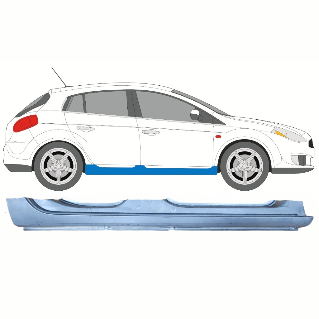 Küszöb Javító Panel Hoz Fiat Bravo Ii 2007-2014 / Jobb 10224