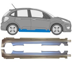 Teljes küszöb hoz Citroen C3 2009-2016 / Bal+Jobb / Készlet 14637