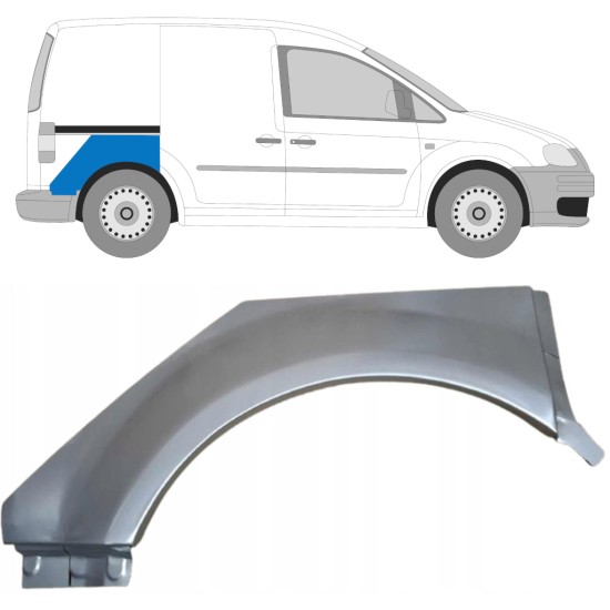 Hátsó sárvédő javító panel hoz Volkswagen Caddy 2004-2020 / Jobb 15160
