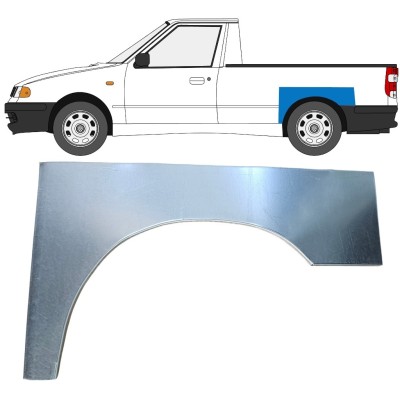 Hátsó sárvédő javító panel hoz Volkswagen Caddy 1995-2004 / Bal / PICKUP 16329