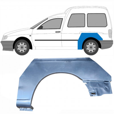 Hátsó sárvédő javító panel hoz VW Caddy Seat Inca 1995-2004 / Bal 6187