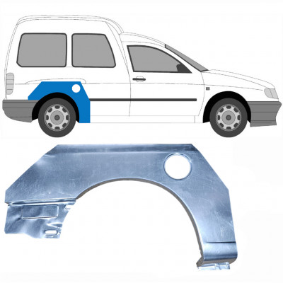 Hátsó sárvédő javító panel hoz VW Caddy Seat Inca 1995-2004 / Jobb 6186