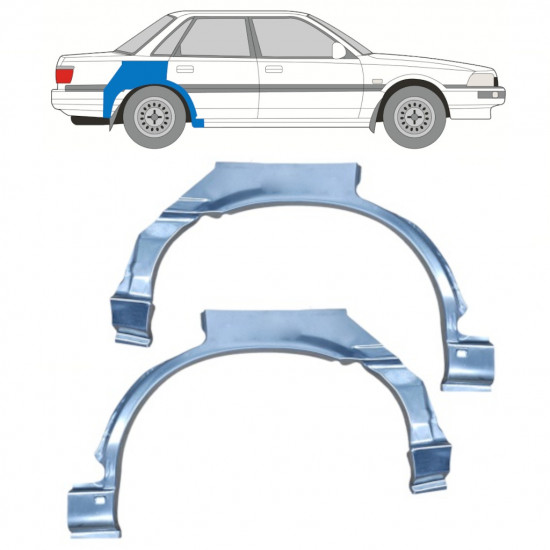 Hátsó sárvédő javító panel hoz Toyota Camry 1986-1991 / Bal+Jobb / Készlet 10996