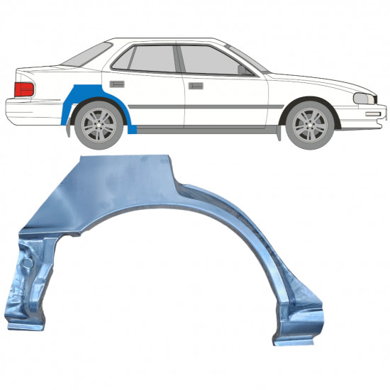 Hátsó sárvédő javító panel hoz Toyota Camry 1991-1996 / Jobb 10997