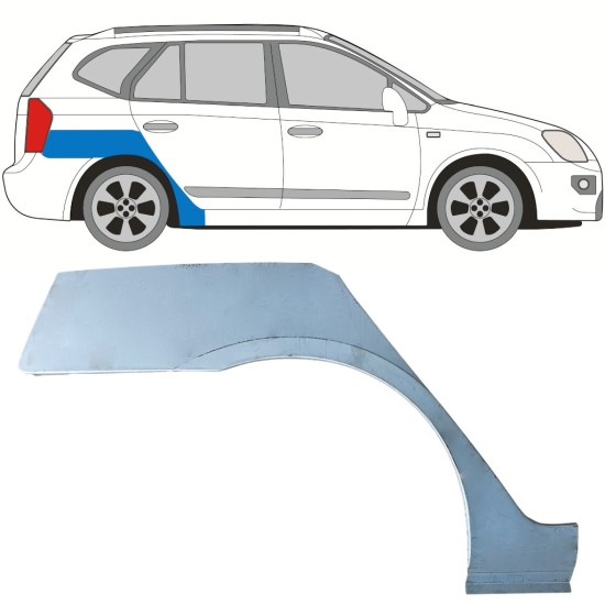 Hátsó sárvédő javító panel