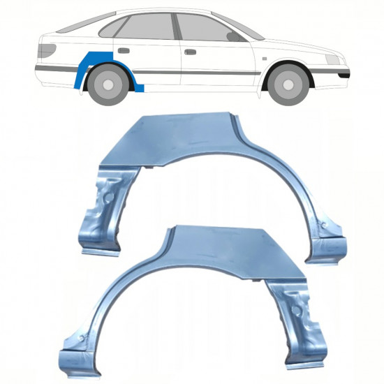 Hátsó sárvédő javító panel hoz Toyota Carina E 1992-1997 / Bal+Jobb / Készlet 10464