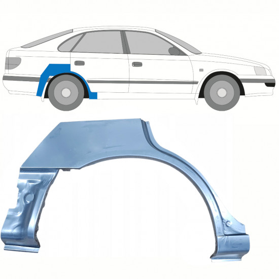 Hátsó sárvédő javító panel hoz Toyota Carina E 1992-1997 / Jobb 8674