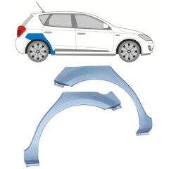 Hátsó sárvédő javító panel hoz Kia Ceed 2006-2012 / Bal+Jobb / Készlet 11742
