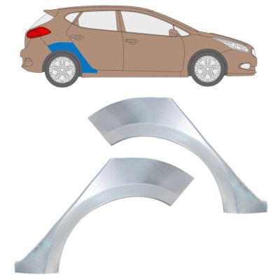 Hátsó sárvédő javító panel hoz Kia Ceed 2012-2018 / Bal+Jobb / Készlet 16336
