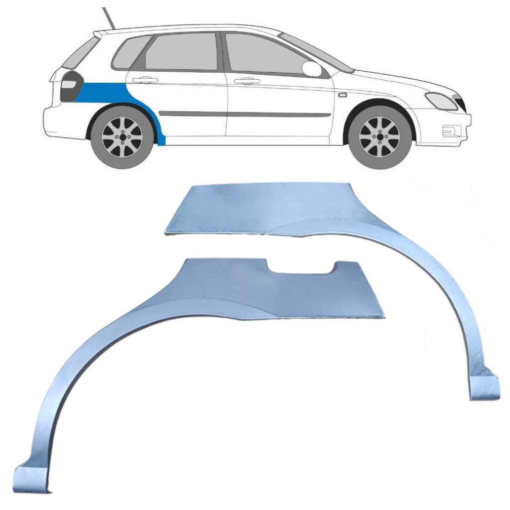 Hátsó Sárvédő Javító Panel Hoz Kia Cerato 2004-2008 / Bal+Jobb / Készlet 10690