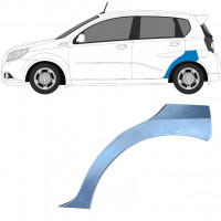 Hátsó sárvédő javító panel hoz Chevrolet Aveo 2003-2008 / Bal / HATCHBACK 6435