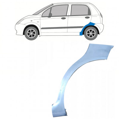 Hátsó sárvédő javító panel hoz Chevrolet Spark 2005-2010 / Bal 7390