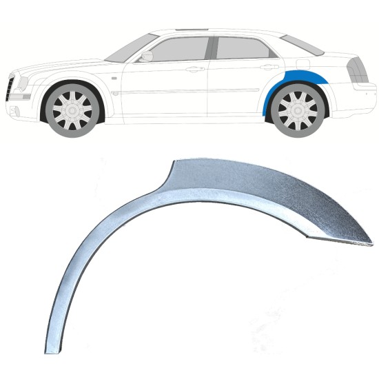 Hátsó sárvédő javító panel hoz Chrysler 300C 2004-2011 / Bal 17206