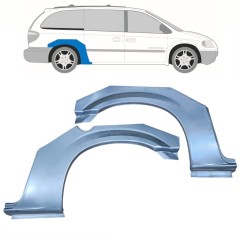 Hátsó sárvédő javító panel hoz Chrysler Voyager 2000-2008 Grand / Bal+Jobb / Készlet 10320